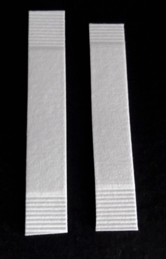 Textile Zugproben aus Polyesternadelz
